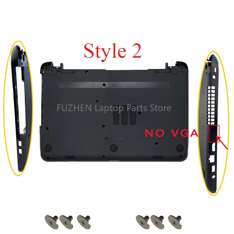 For 15-G 15-R 15-T 15-Z 250 G3 255 G3 TPN-C113 C117 Laptop LCD Back Cover/ Front Bezel/Hinges/Palmrest/Bottom Cover Black