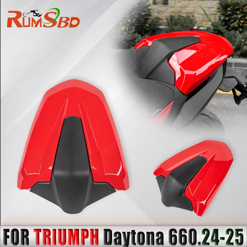 

Motorcycle Rear Seat Cover Rear Passenger Pillion Fairing Seats Cowl ABS Parts For Triumph Daytona 660 2024 2025