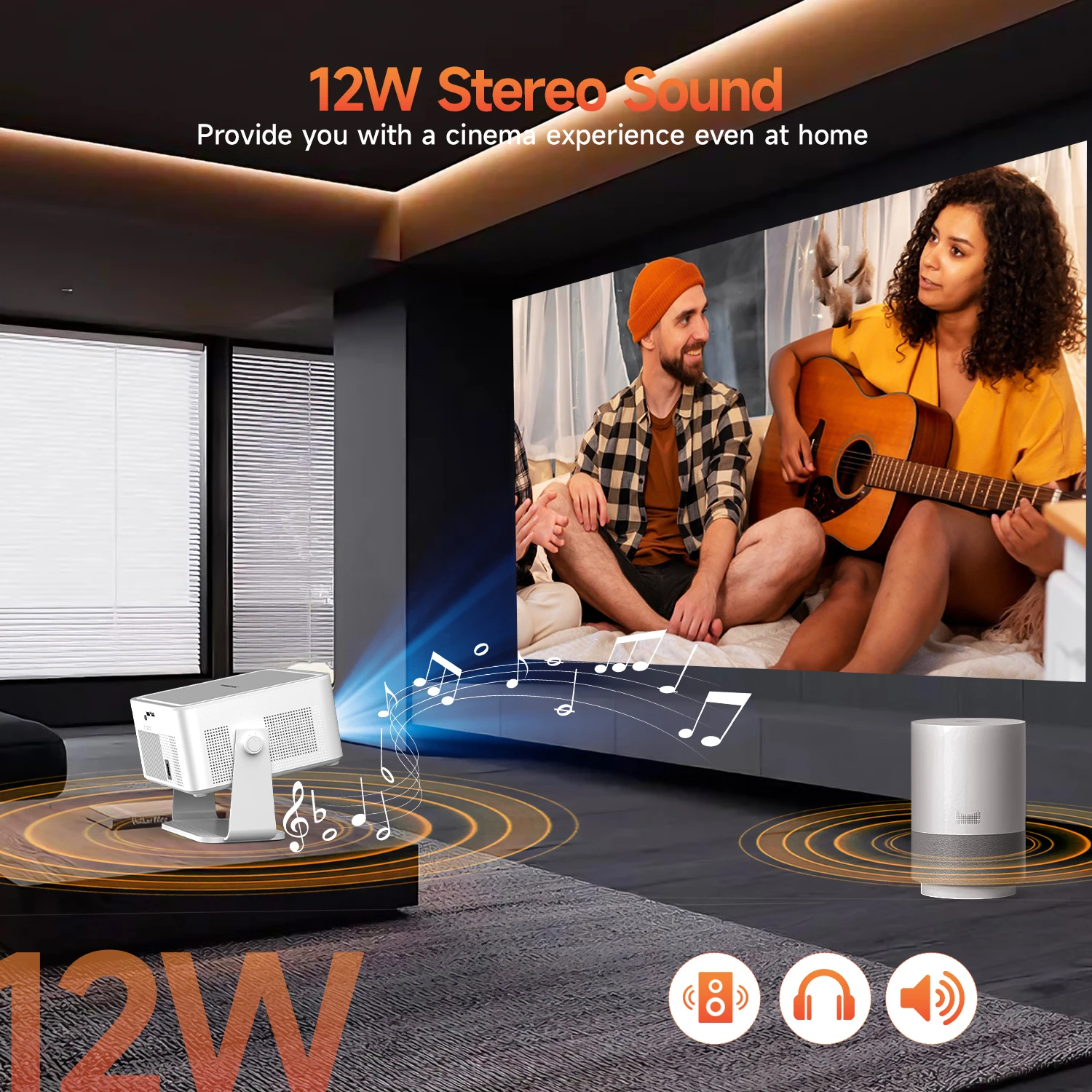Magcubic HY450MAX Tragbarer Outdoor-Projektor 1100ANSI 1080P Autofokus 8K-Unterstützung Android 14 WiFi6 Beam Mini-Projektor – Detail 11