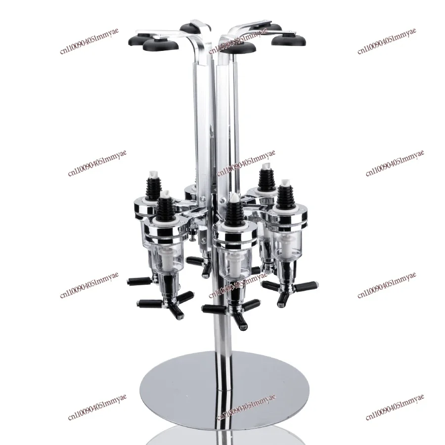 6-head-rotating-pouring-rack-red-baijiu-dispenser-vertical-creative-red-wine-rack