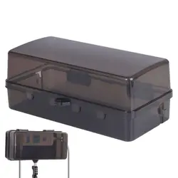 Plastic Cable Management Box Electrical Boxes Rain-Proof Weather Proof Plug Box Lead Cover for Protect Outlet, Plug, Socket