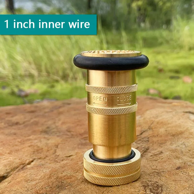 

Outdoor High-Pressure Vegetable Spray Head 1 Inch Sprinkler Head Pure Copper With Valve Pressurized Flushing Accessories