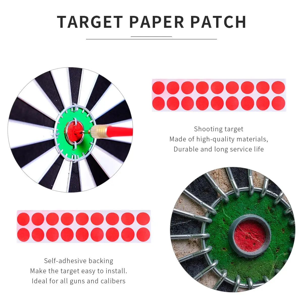 

900 Pcs Shooting Target Paper Accessories Gadget Circle Stickers Removable Outdoor Patch for