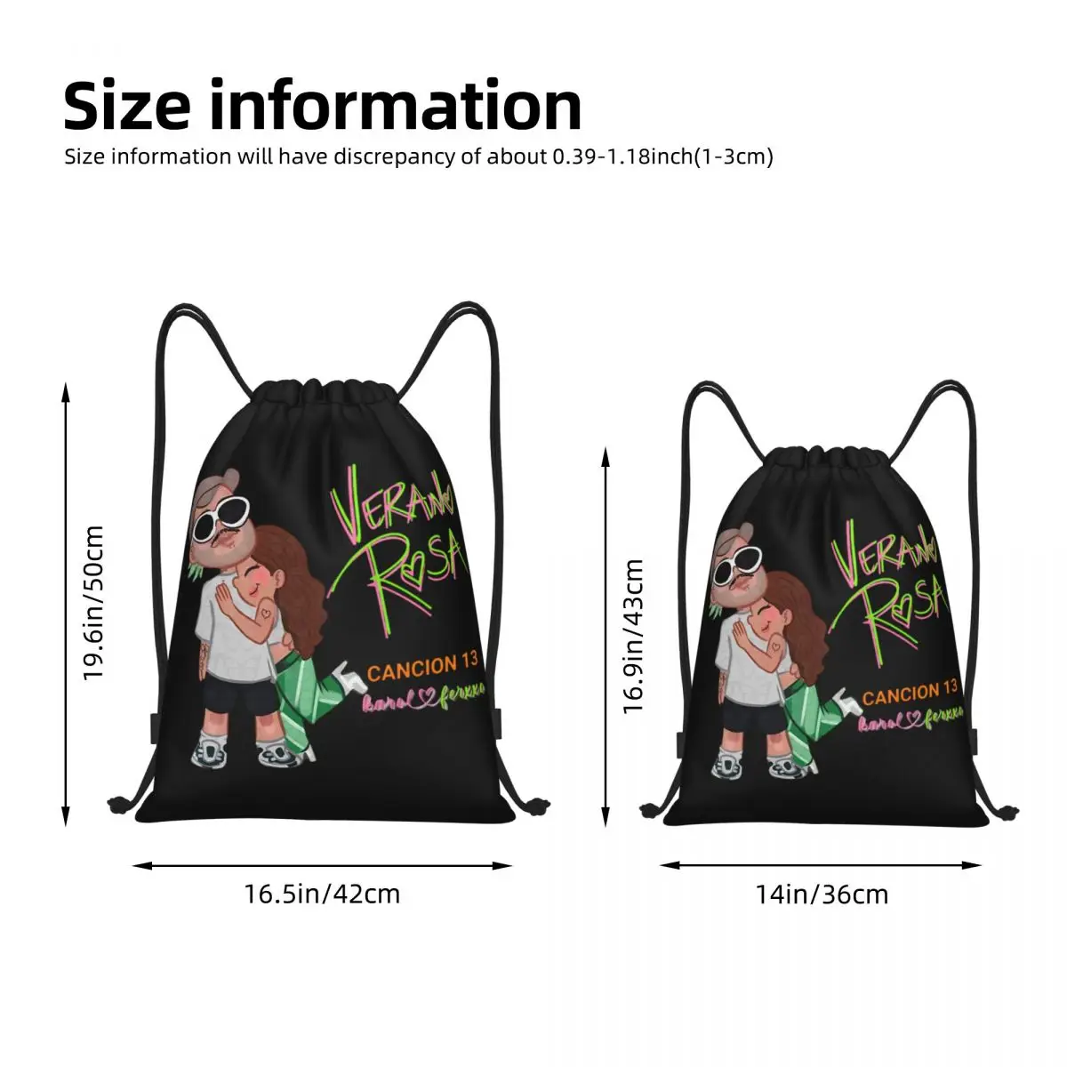 Karol G Tropicoqueta Album Latina Kordelzug Rucksack Sport Sporttasche String Sackpack für Yoga