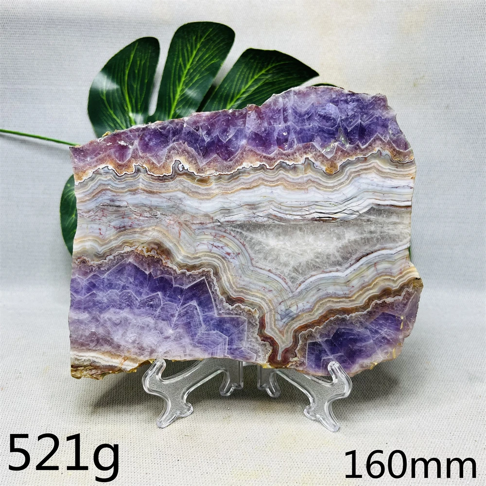 

Natural Gemstone Amethyst Agate Original Mineral Specimen Crystal Slice Energy Home Room Feng Shui Decoration Spiritual Healing