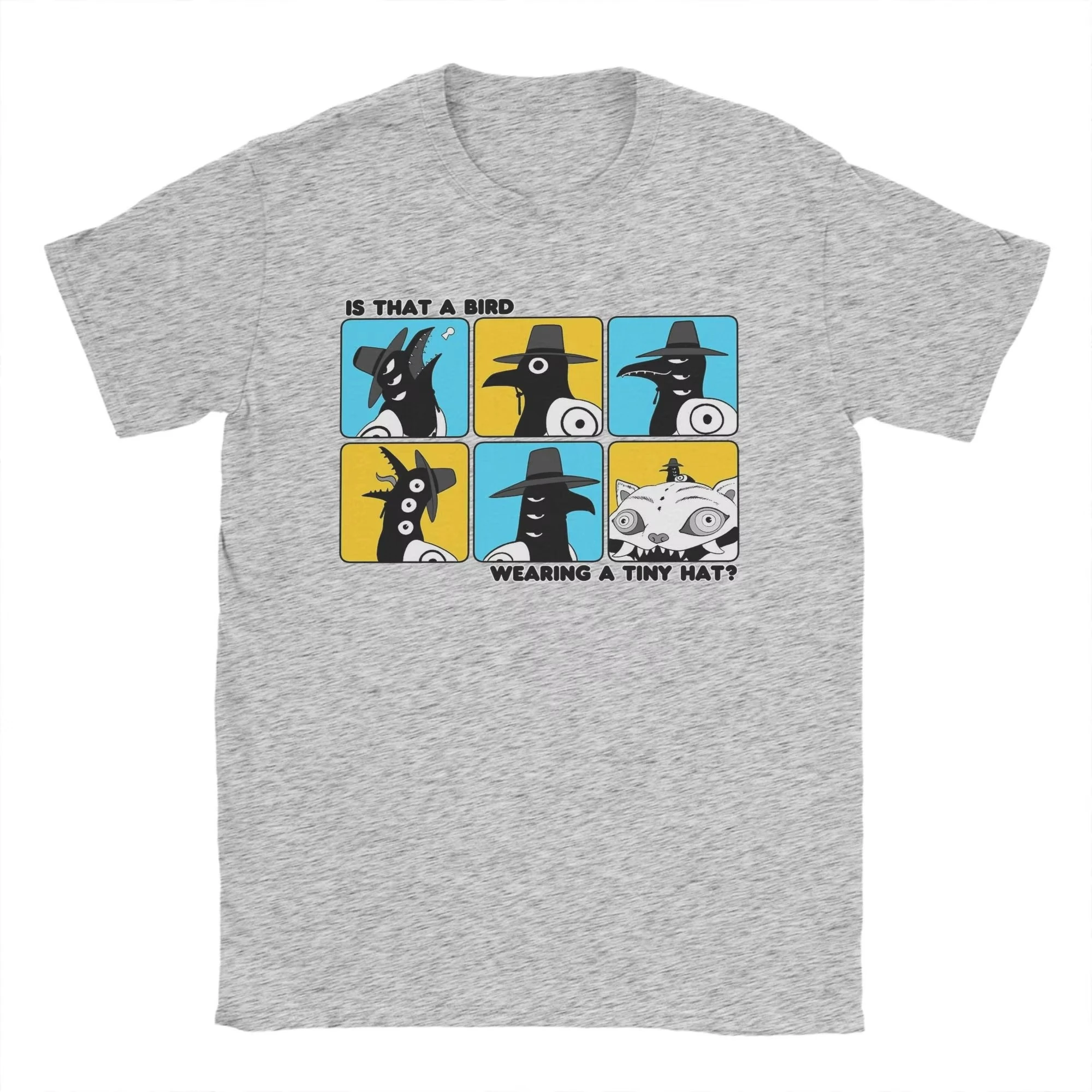 هو أن طائر يرتدي قبعة صغيرة Kpop شيطان الصيادين القطن تي شيرت الرجال الصيف تي شيرت س الرقبة الهبي تي شيرت بلايز كبيرة الحجم #3