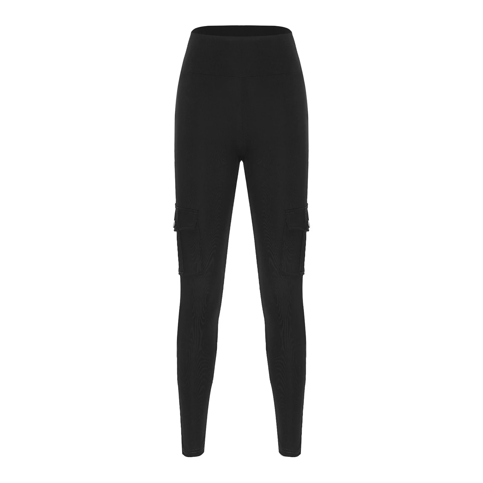 Pantaloni cargo da donna a vita alta Leggings per sollevamento bottino sportivo da yoga con tasche con patta per allenamento, palestra, fitness, corsa, pantaloni sportivi