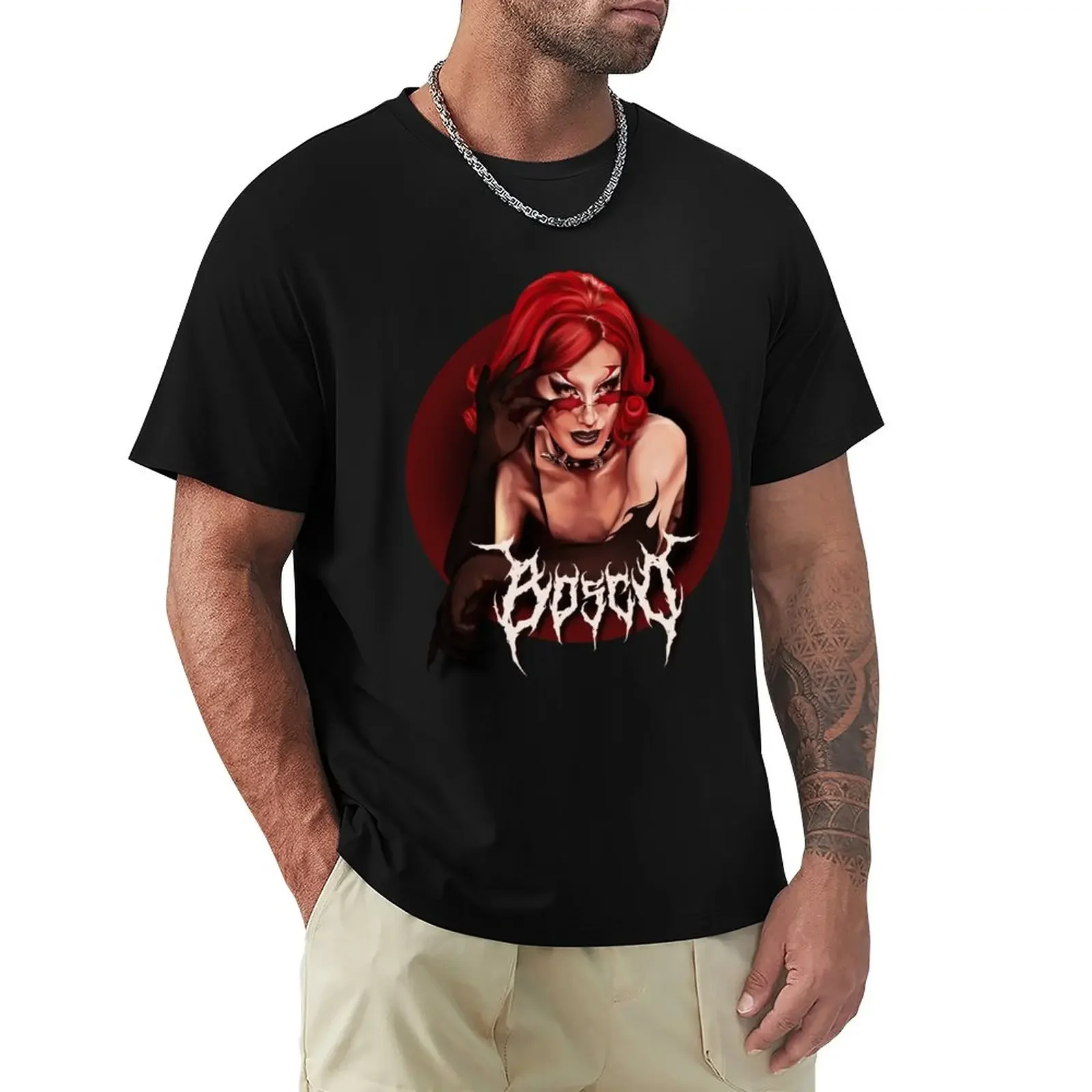 Bosco (Drag Race Season 14 - Transparent Background) T-Shirt heavyweights tees tops plain black t shirts men