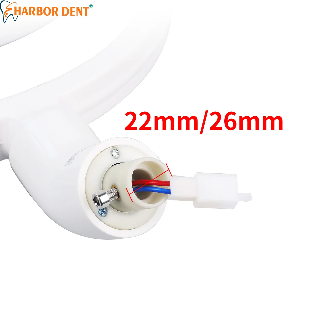 Réflecteur dentaire lumière orale blanc/jaune lampe à LED pour chaise d'opération de dentiste projecteur infrarouge inductif de dentisterie