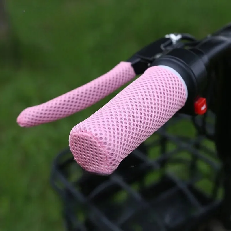 Breathable Handlebar Covers For Motorcycle Universal Summer Sweatproof Anti Slip Brake Clutch Lever Soft Cover Decorative 4Pcs