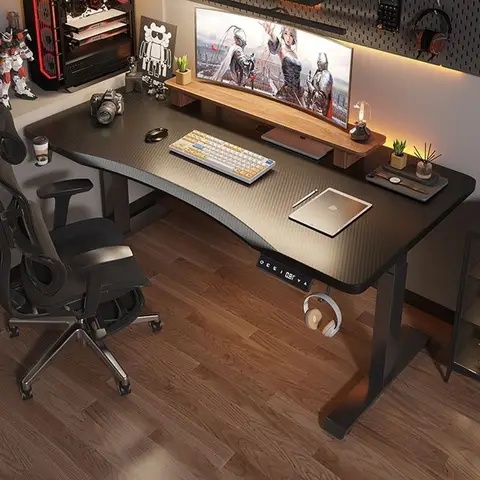 Electric Standing Desk Adjustable Height Sit Stand Home Office Computer Workstation Motorized Memory Keypad