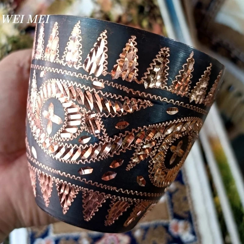 

Pattern Random Vintage Copper Coffee Mug,Breakfast Juice Cup,Painting Sketch Friends Unique Art Texture Gift Tea Mug Tableware