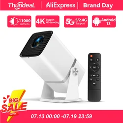 ThundeaL Mini HD Projector TD80W PK HY320 HY300 4K Android 13 WiFi Full HD 1920 x 1080P Home Cinema 3D Portable Beam Projector