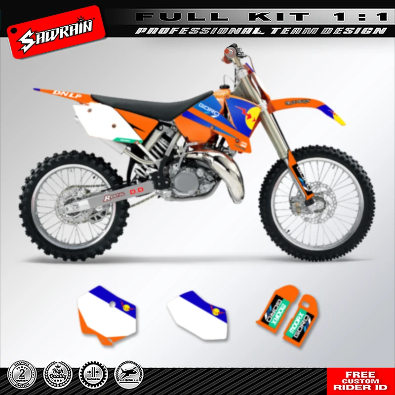 

Sawrain Motorcycle Graphics Backgrounds Decal Stickers Kits for KTM SX SXF 2003 2004 EXC 2004 003