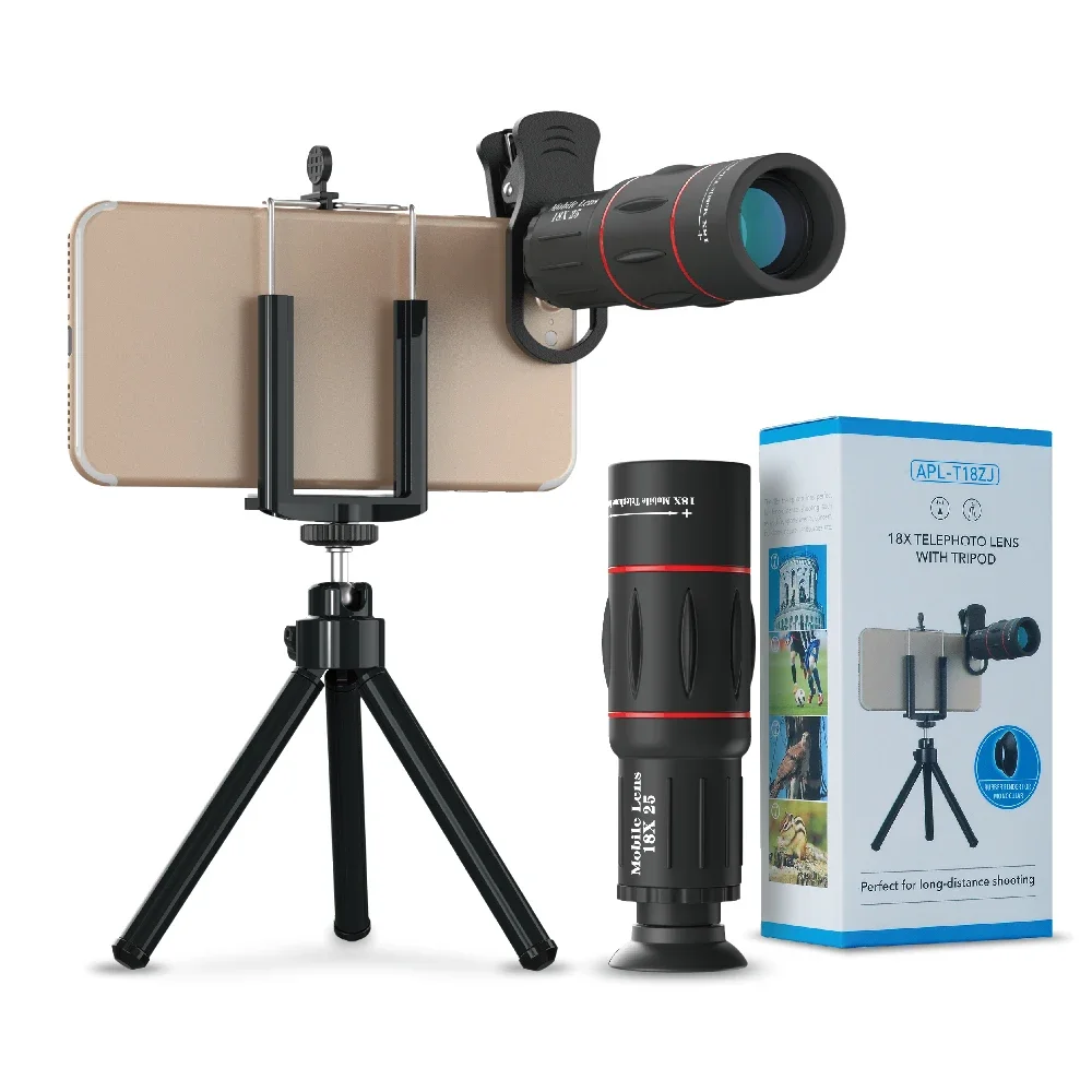 

2025 hot sale APL-T18XZJ 18X Telescope Lens with Tripod
