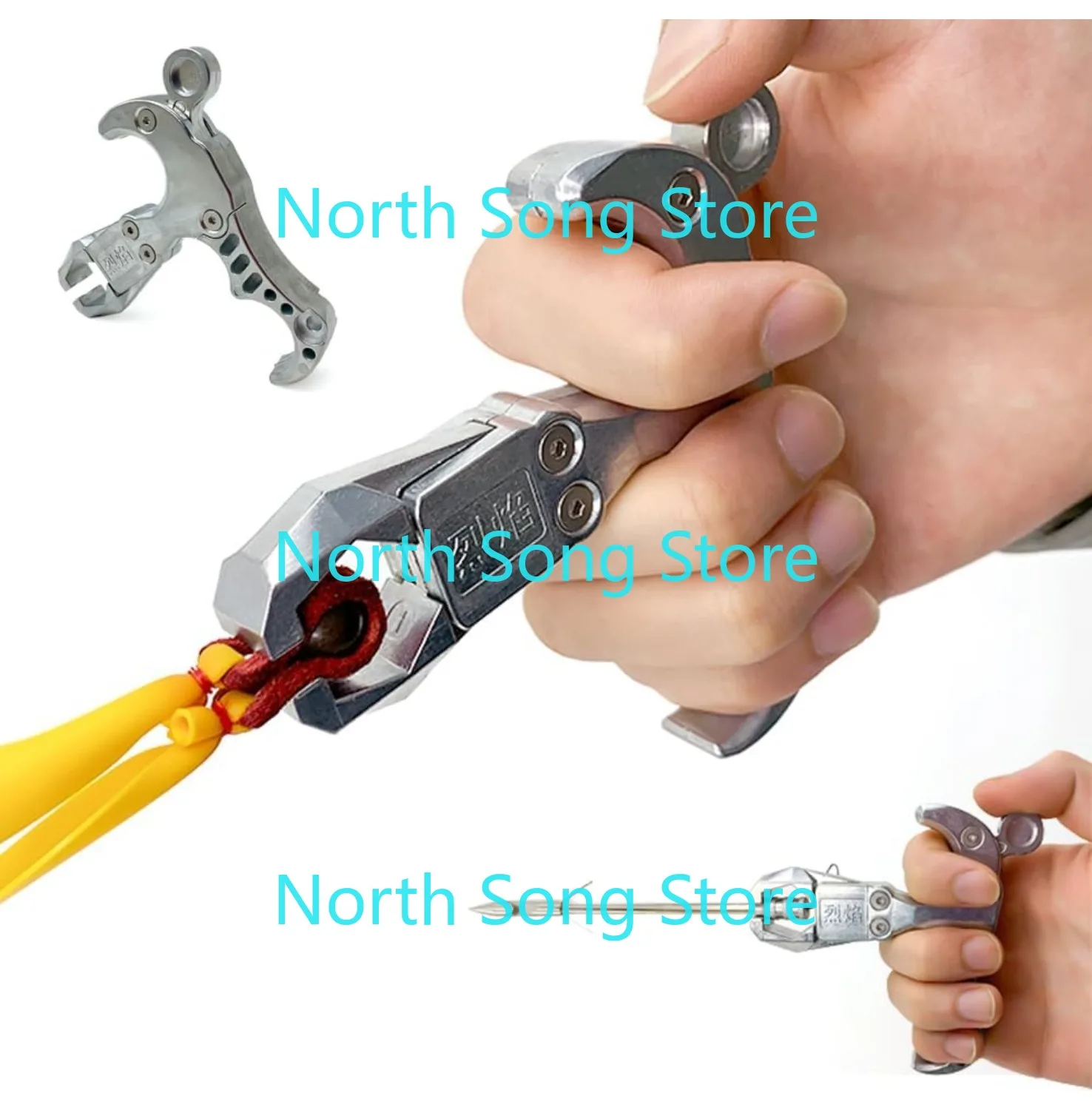 

Stainless Steel Handheld Slingshot Release Device Slingshot Release Grip Shooting Fish Accessories Shooting Fish Dart Catapult