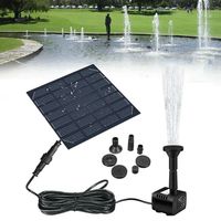 Mini Solar Panel Water Pump 4 Nozzles DC Brushless Solar Fountain Pump DIY 200L/H Solar Water Fountain Water Fountain