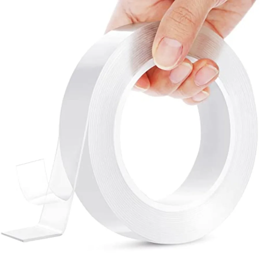 

Double Sided Tape Heavy Duty, Clear Removable Mounting Tape, Multipurpose Strong Transparent Adhesive for Home Office Walls Dec