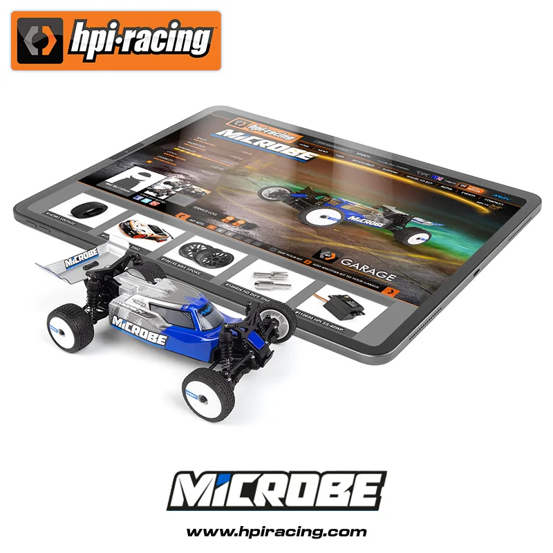 HPI MVK MiCROBE 2WD عربات التي تجرها الدواب 1/24 مقياس الكهربائية على الطرق الوعرة RC سيارة كاملة الوظائف التحكم عن بعد لعبة مجسمة للسيارة #4