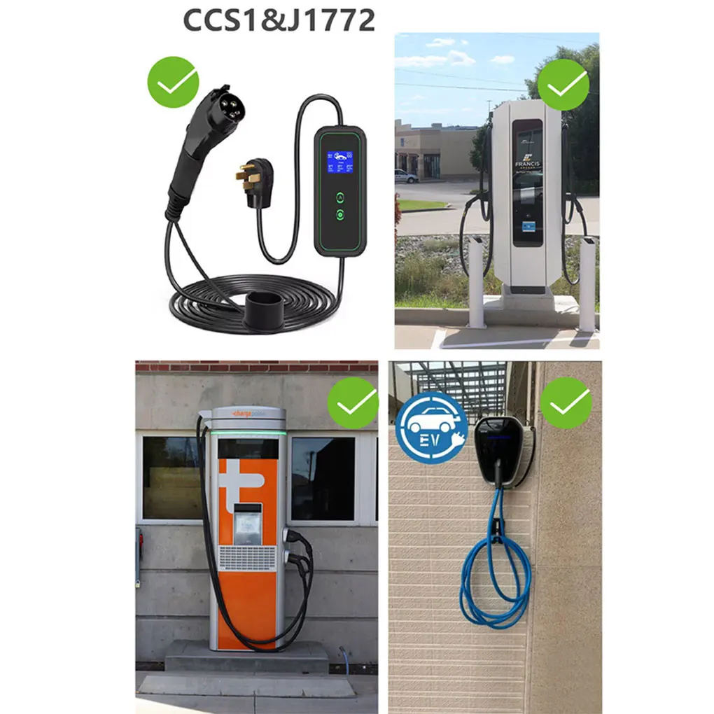 Adaptateur fiable CCS J1772 pour stations de charge, rapide et IMADurable, modèle Y, 3, S, X