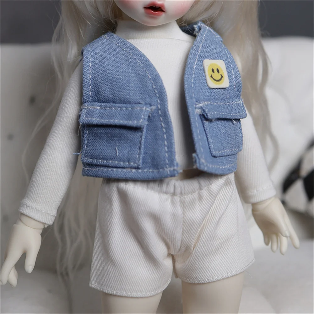 BJD doll clothes suitable for  1/6 size Working vest clothes clothes set doll accessories (3 points)