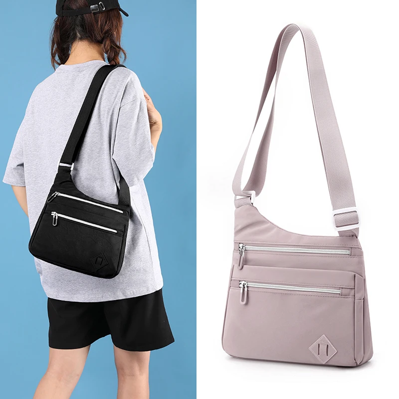 7 farbe Tuch Crossbody Damen Casual Schulter Tasche Nylon Wasserdichte Handtasche Täglichen oder Frauen Einkaufen Reise Messengerbag