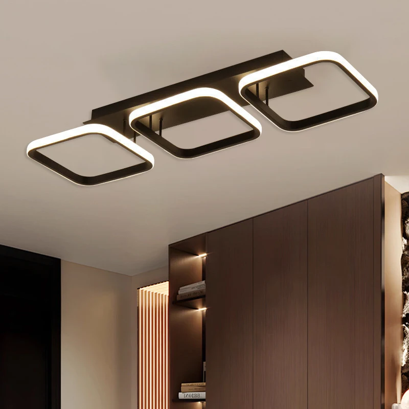 Modern LED Ceiling Light Square For Living Room Bedroom Kitchen Balcony Hallway Stairwell Home Decorative Lighting Fixtures