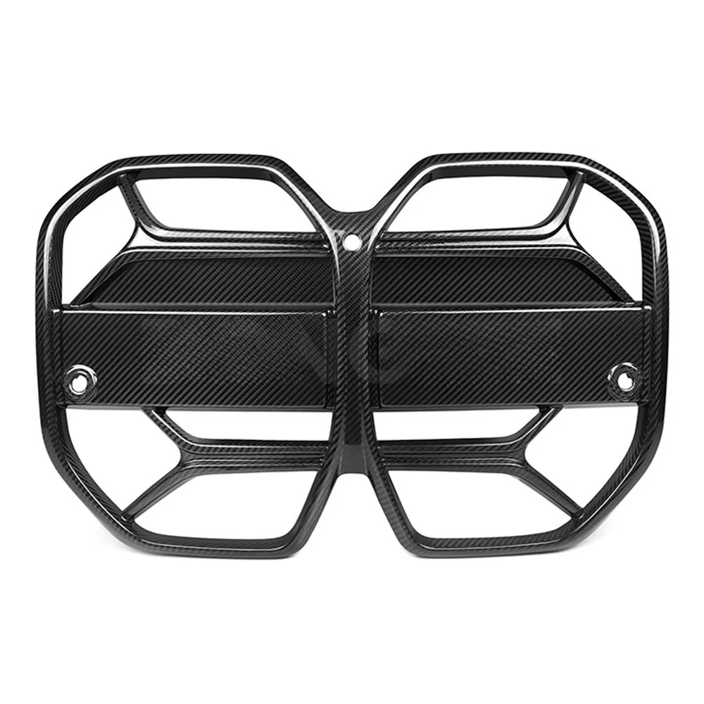 

For BMW I4 G26 BEV 2022 + CSL Style Prepreg Carbon Fiber Front Bumper Grille