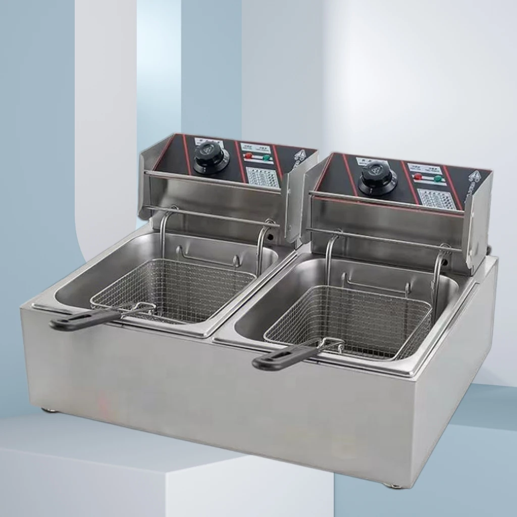Factory wholesale commercial grade Yunhai brand stainless steel electric fryer 1 year warranty, can be customized multi/single