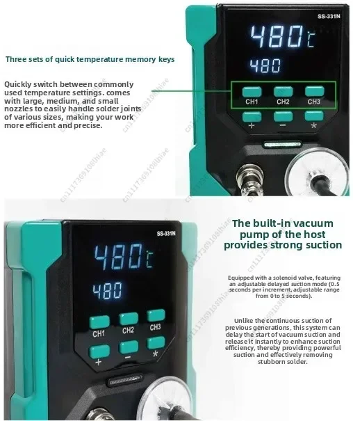 Fully automatic electric tin suction device SS-331NH strong desoldering electric tin suction soldering iron