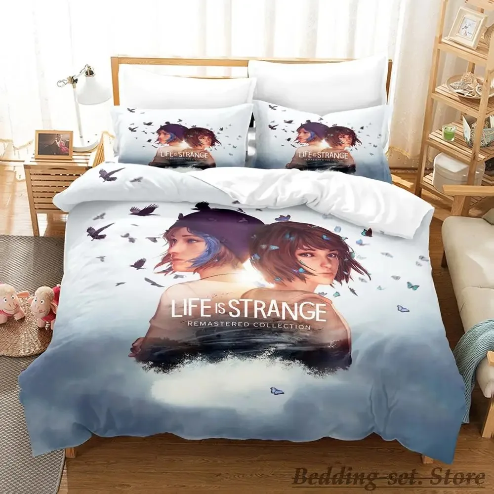 

2023 Life Is Strange True Colors Bedding Set Single Twin Full Queen King Size Bed Set Adult Kid Bedroom Duvetcover Sets Game