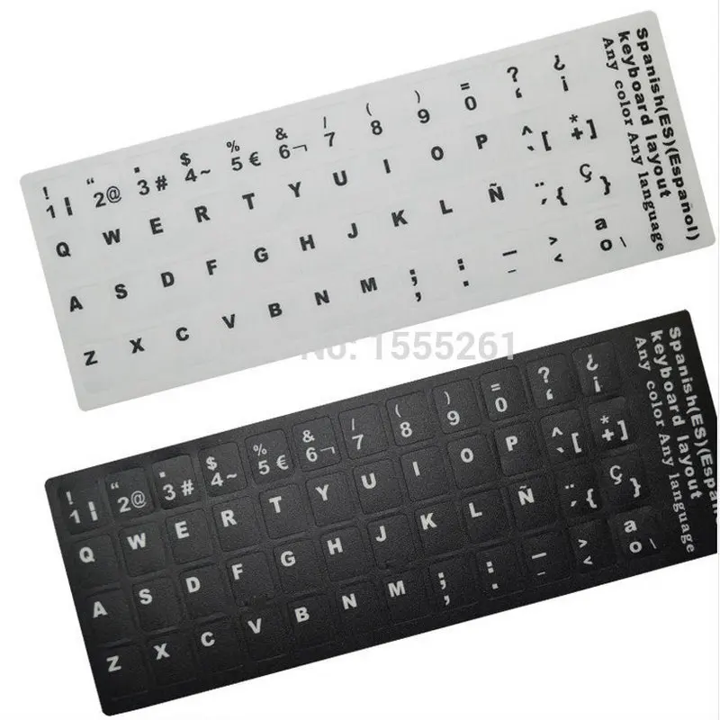 Pegatinas para portátil (10 unidades) Pegatina opaca para teclado de Tablet PC QWERTY España Teclado Español pegatina para teclado español para todos los teclados
