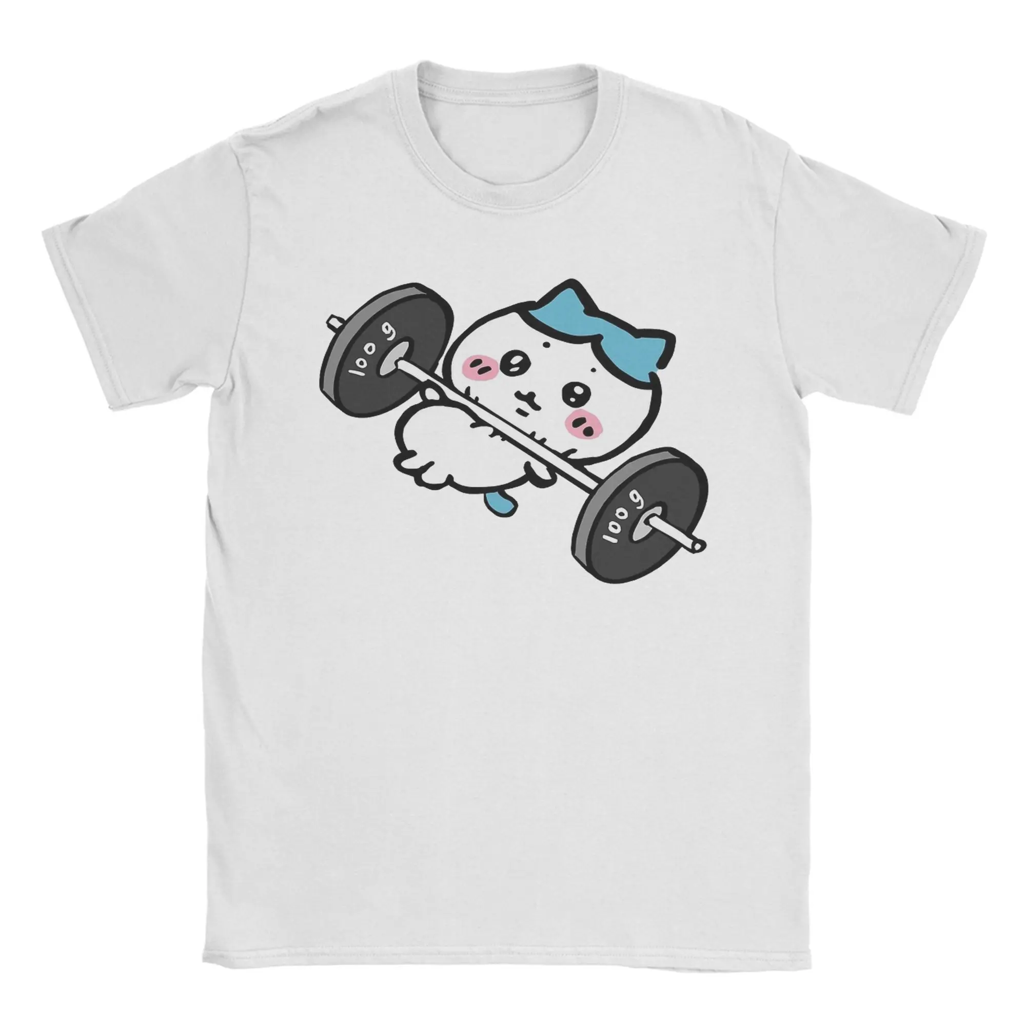 T-Shirts Hachiware Chiikawas Fitness-Workout Lustige T-Shirts Kurzarm-T-Shirts Rundhals-Kleidung mit Grafik – Detail 5