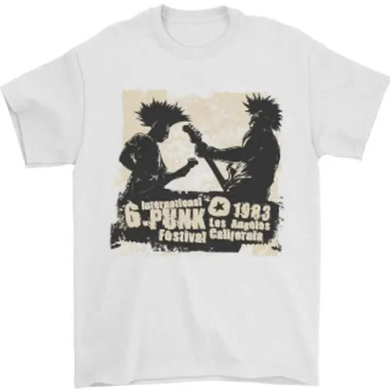 Punk Festival 1983 Music Rock n Roll Herren Maglietta 100% Baumwoll