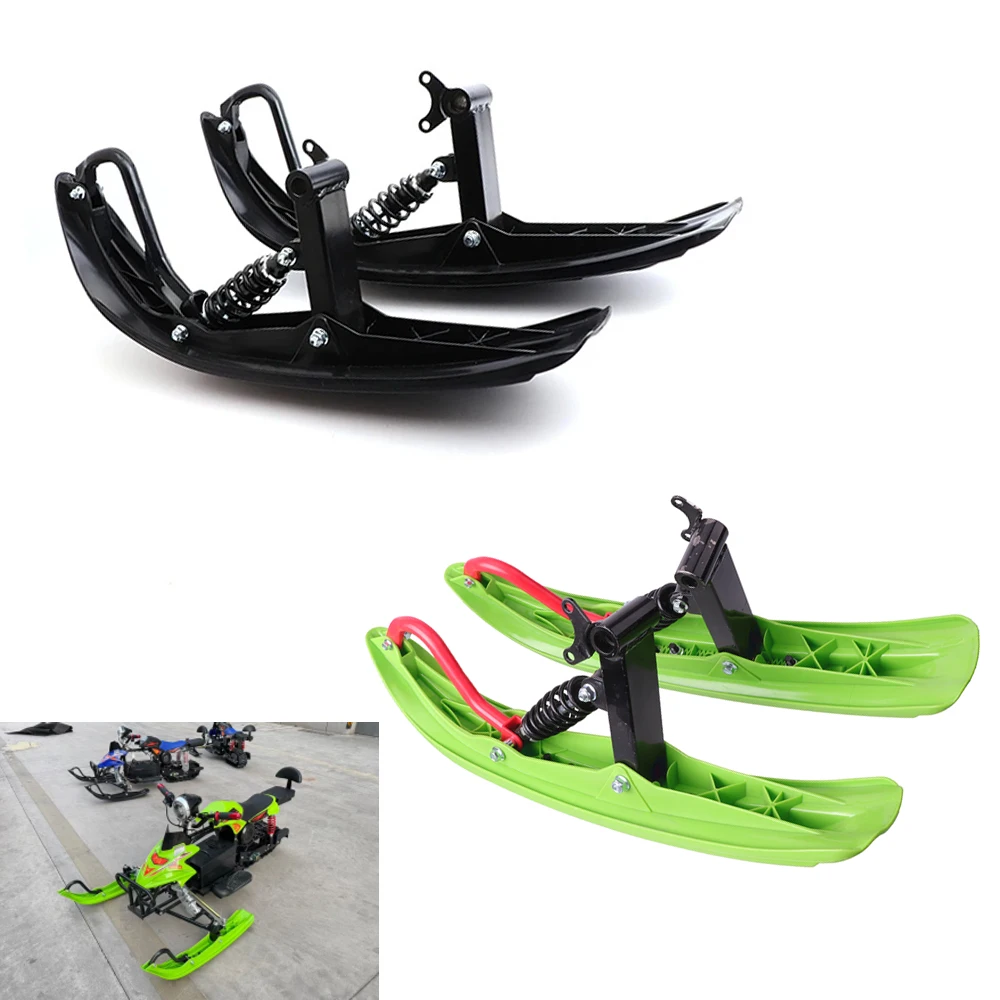 

Snowmobile 17MM Plastic Skis For 50cc-250cc ATV Kids Go kart Buggy Quad Bike Electric Motorcycle Front Wheels Modified Parts