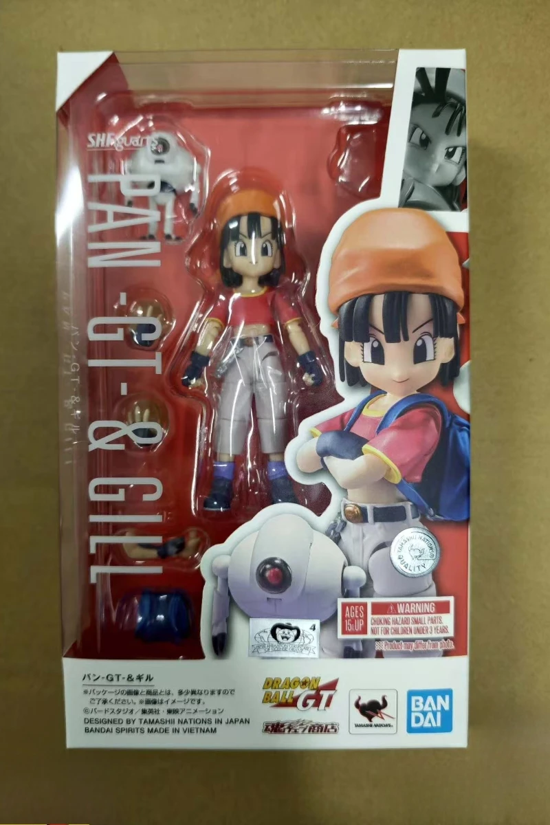 

Bandai Tamashii Web Exclusive SHF Dragon Ball GT Pan & Gill Radar Robot Action Figure Gift Collectible