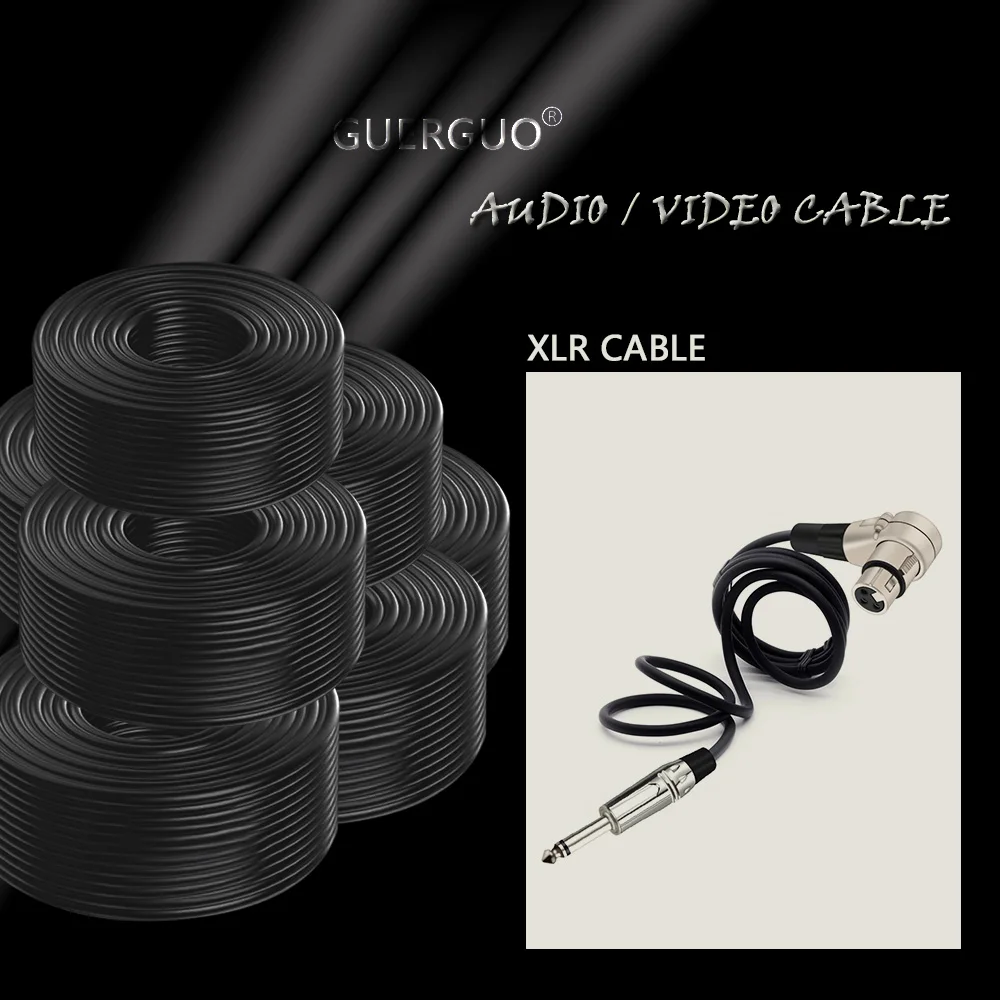 3pins XLR Connector Head 90 Degree Right Angle Female Micphone Plug Audio Cable Curved Multi-directional Connector Cable