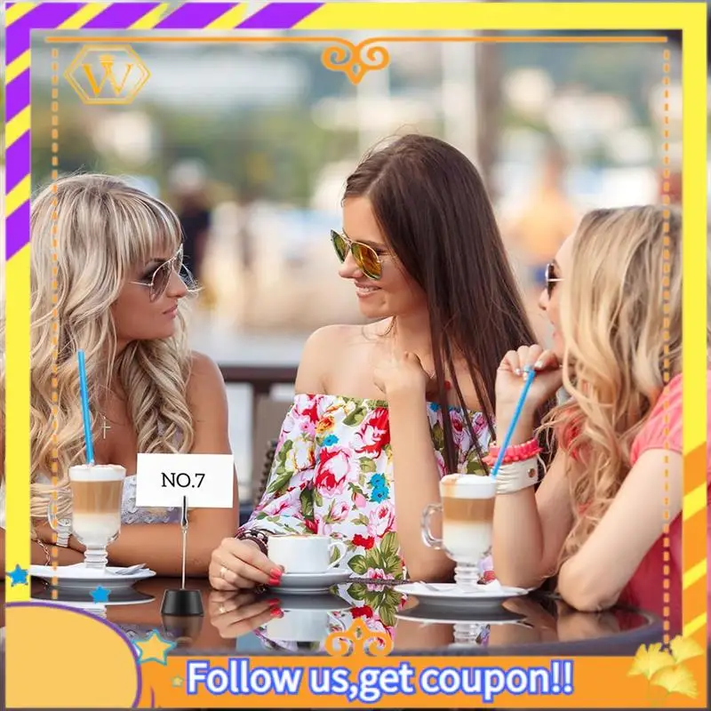 Latest-24 Pcs Place Card Holder Photo Memo Clips With Clamp Wooden Base Table Number Holder, For Menu Wedding Party Decoration