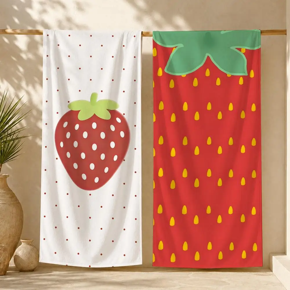 strawberry Towel ultra-fine fiber quick drying absorbent towel, beach swimming vacation beach towel