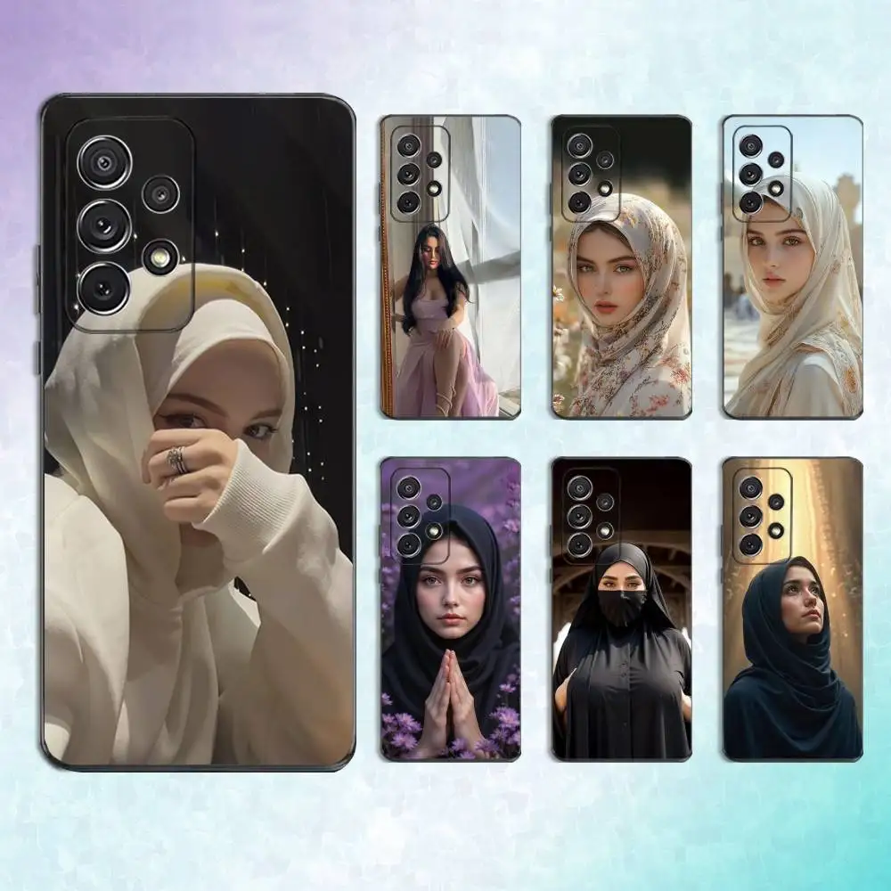 

Beautiful Arabic Girls Phone Case For Samsung S25,S24,S23,S22,S21,S20,S10,Ultra,Plus,Lite,FE,Soft Silicone Black Cover
