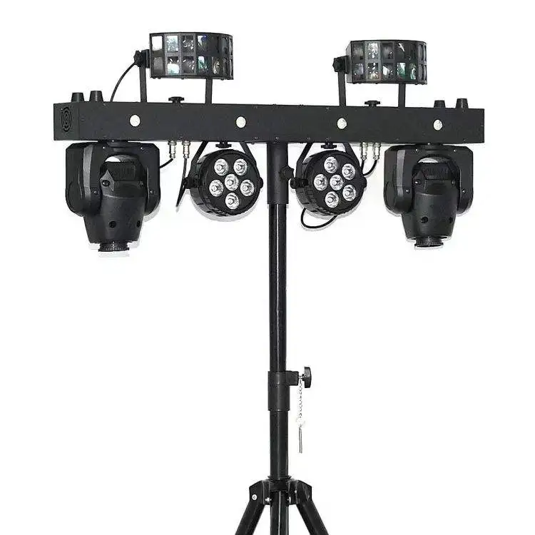 شريط حفلة RGBW LED محمول مع تأثير ليزر FX وستروب الفراشة للمناسبات وحفلات DJ مع حقيبة ناعمة