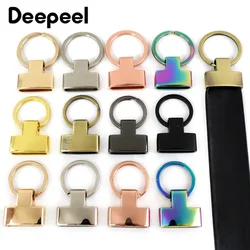 5/10Pcs Deepeel 20/24mm Metal O Ring Buckles Keychain Webbing Clip Clasp Bag Strap Pendant Screw Hook Stopper Leather Crafts