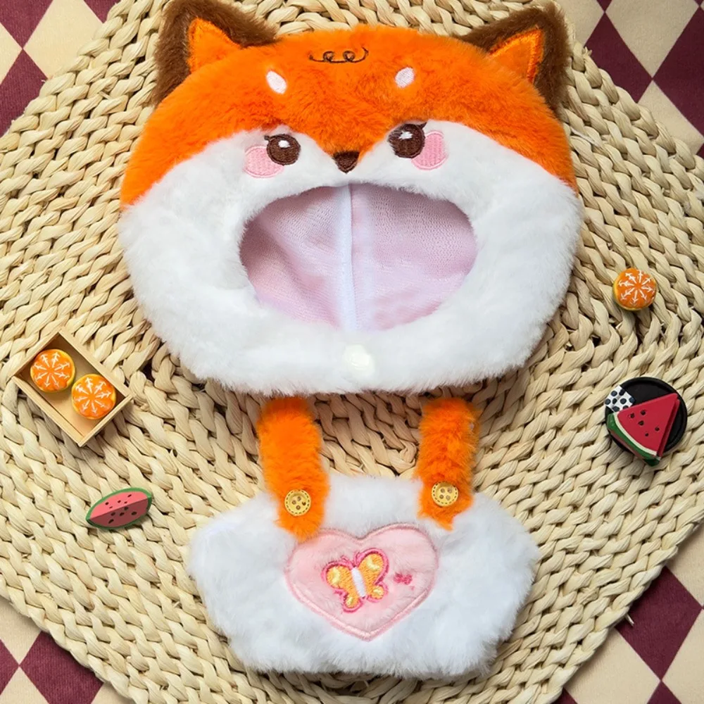 

Animal Headcover Cotton Doll Clothes Set Lucky Cat Dress Up Cotton Doll Plush Suit Kawaii Fashion Plush Dolls Clothes