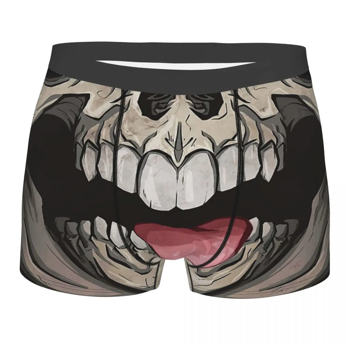 Mad Skull Mask Underpants Breathbale Panties Male Underwear Print Shorts Boxer Briefs