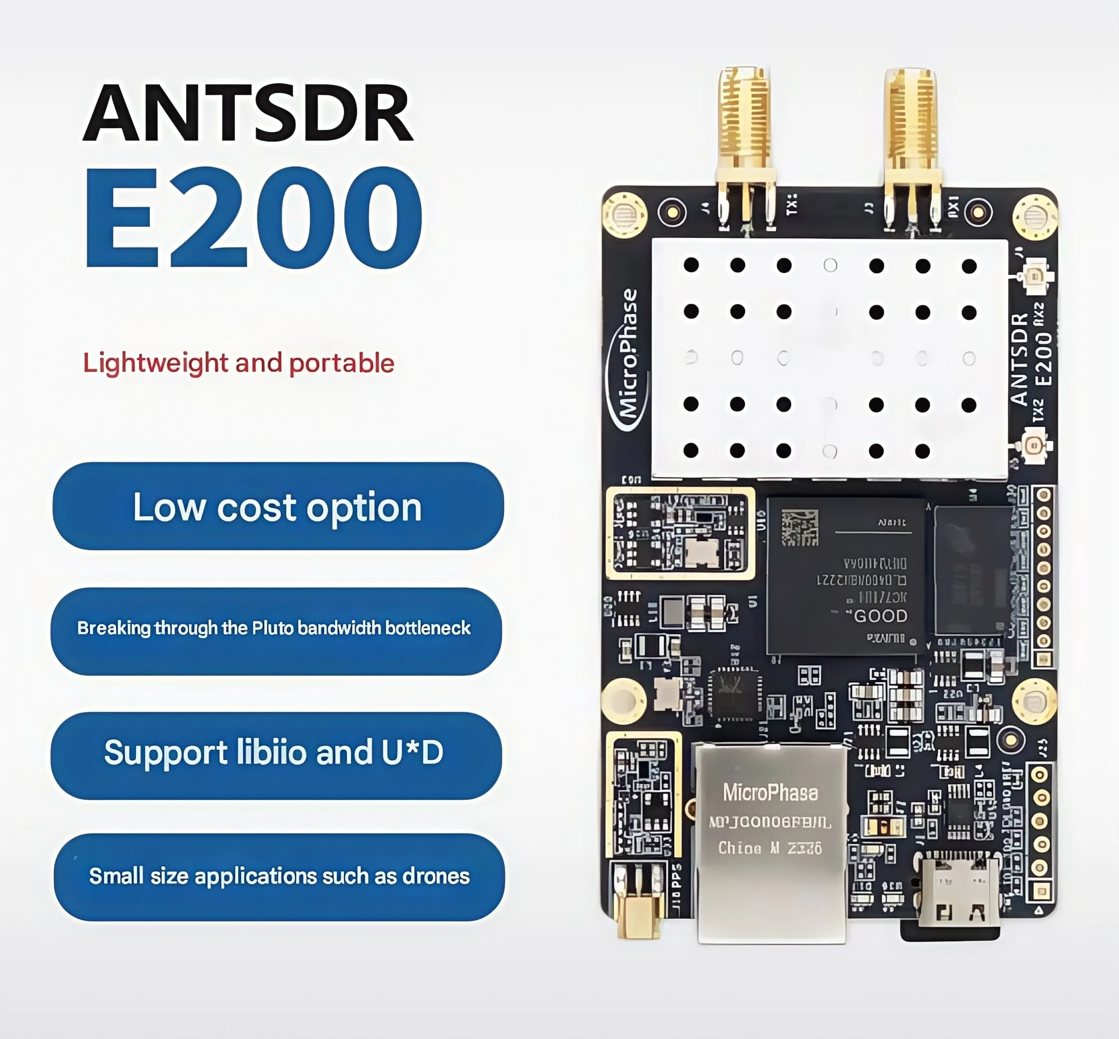 

ANTSDR E200 Программное обеспечение Радио ADI Pluto SDR AD9363 openwifi