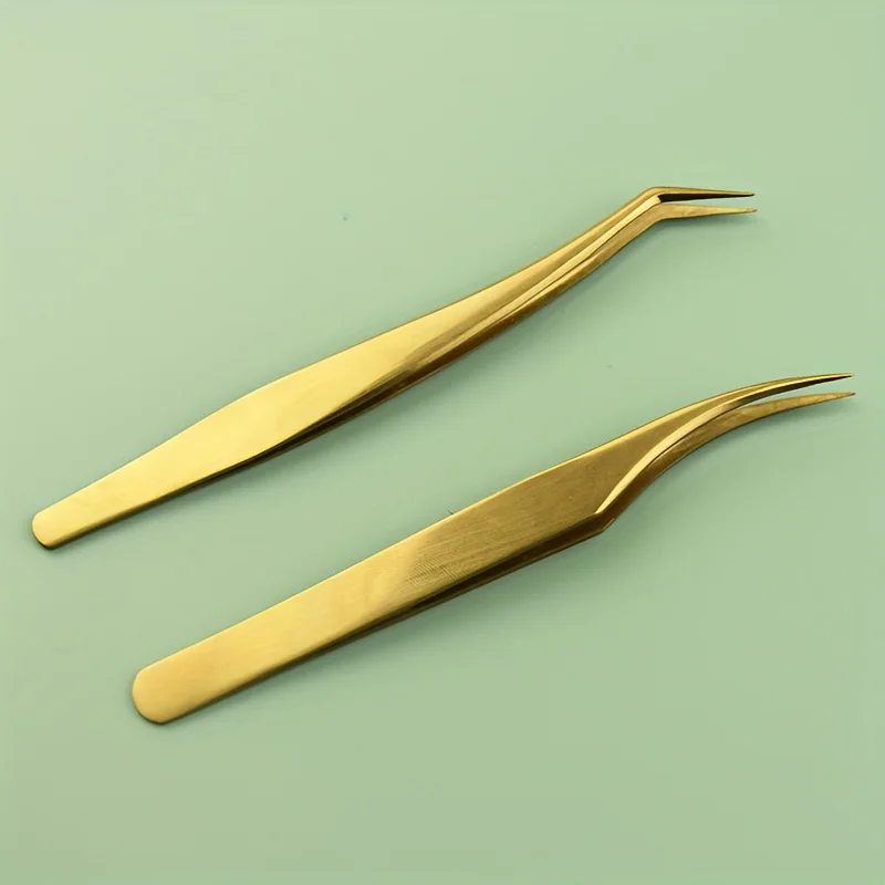 Stainless Steel Eyelash Tweezers Set High Precision Lash Curlers, Transplant Eyebrow Tools for Beginners Beauty Tools