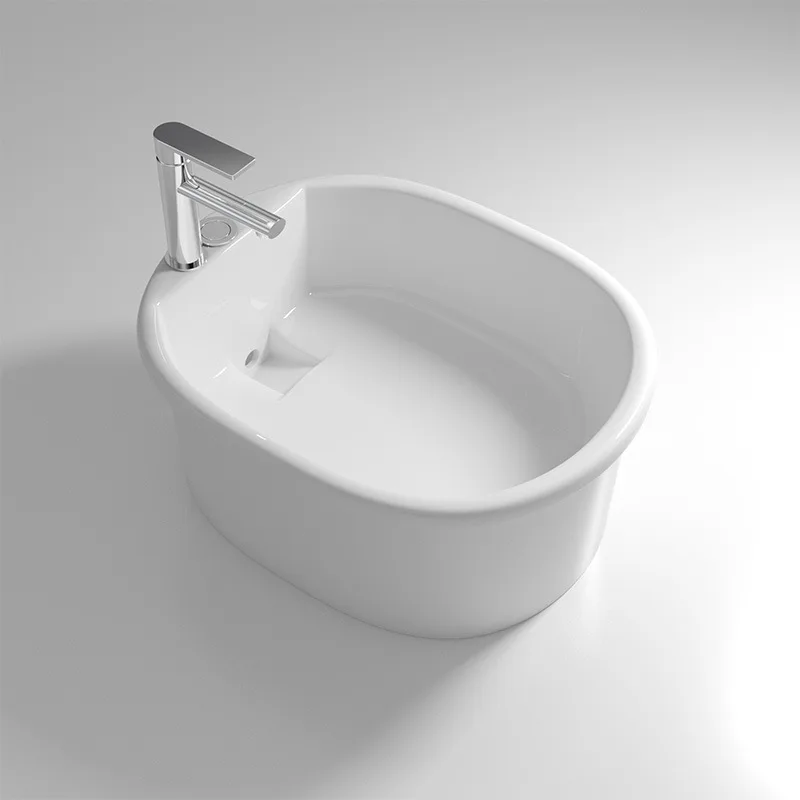 Sanitary Ware Household Footbath Footbath Bucket Integrated High Temperature Ceramic Floor-standing Bathroom Balcony Easy To ...