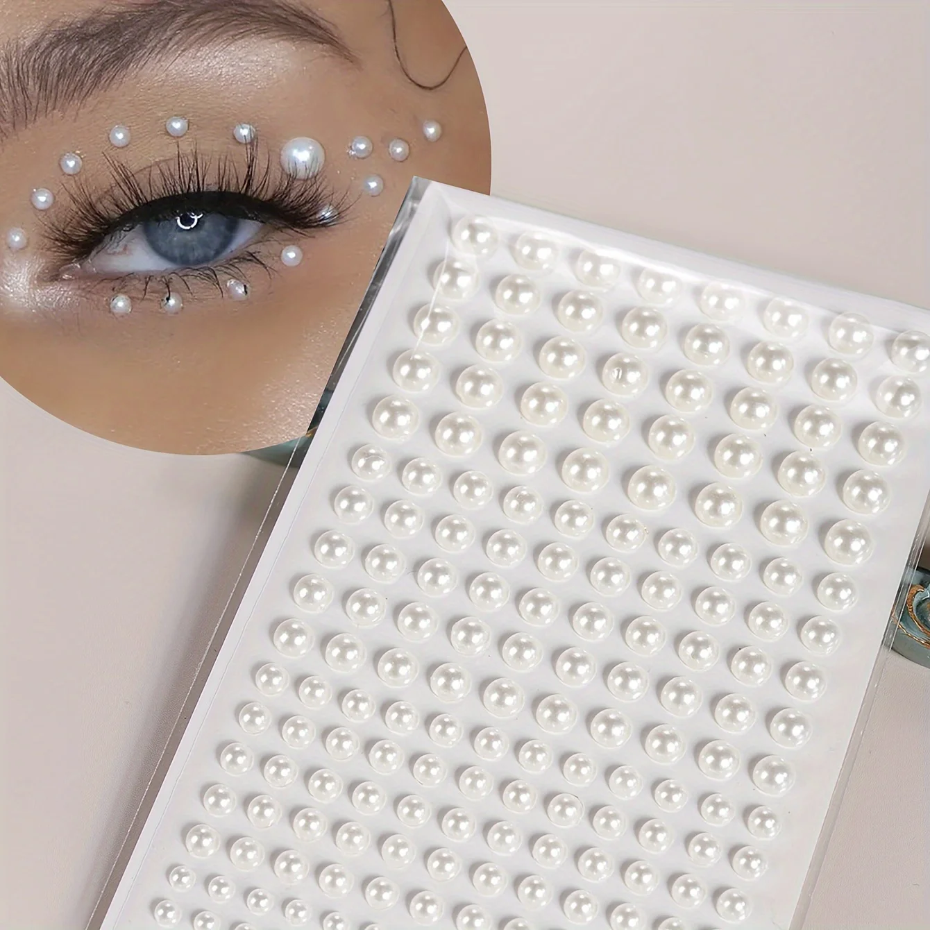 Fake Pearl Women Three-Dimensional Facial Decoration Nail Drill Stickers Applicable Hair Eye Face Body Decoration Drill Stickers