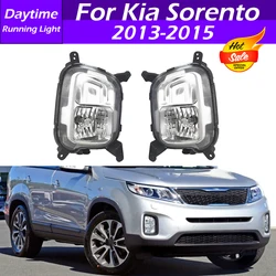 For Kia Sorento 2013 2014 2015 Car Front DRL Daytime Running Light Turn Signal Lamp Fog Light Fog Lamp Driving Light Foglamp