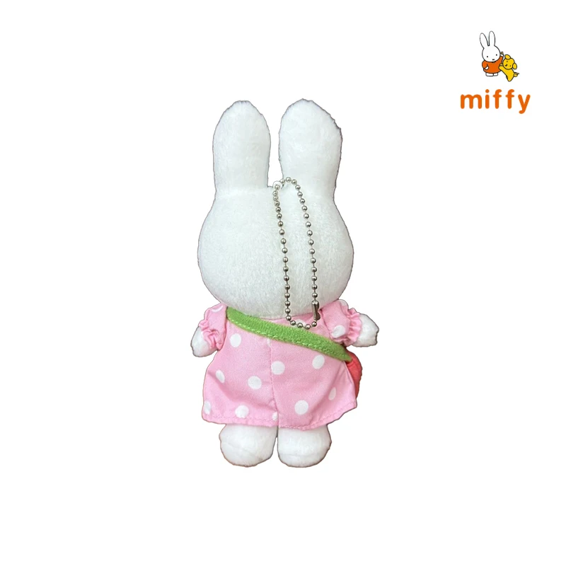 Kawaii Miffy peluche poupée dessin animé fraise sac à bandoulière lapin moelleux peluche jouet mode Dopamine Anime accessoires filles cadeaux